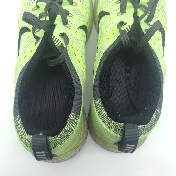 Nike Lunarlon Flyknit One Womens Size 8.5‎ Running Shoes Green Yellow Sneakers - Picture 5 of 10